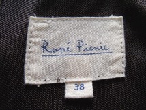 ★ロペピクニック Rope picnic■ワンピース 七分袖 茶 水玉 38★Used_画像7