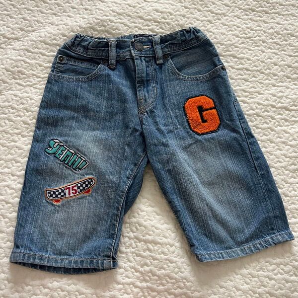 gap キッズ 120 デニム ハーパン デニムハーフパンツ