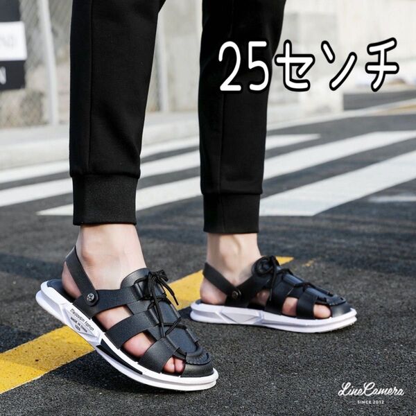 メンズ サンダル 軽量 コンフォートサンダル 2way 黒 スリッパ