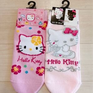 新品 アベイル キティ 靴下 カオハナ 天使