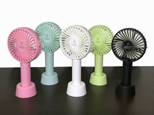 [ green - electric fan ] including carriage portable mobile USB charge compact . middle . measures carrying desk sport . war / festival /. middle . measures etc. 