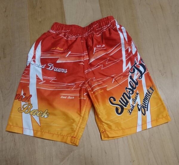 ★中古美品★水着 男の子(海水パンツ)110サイズ レッド プール 海水浴 水遊び