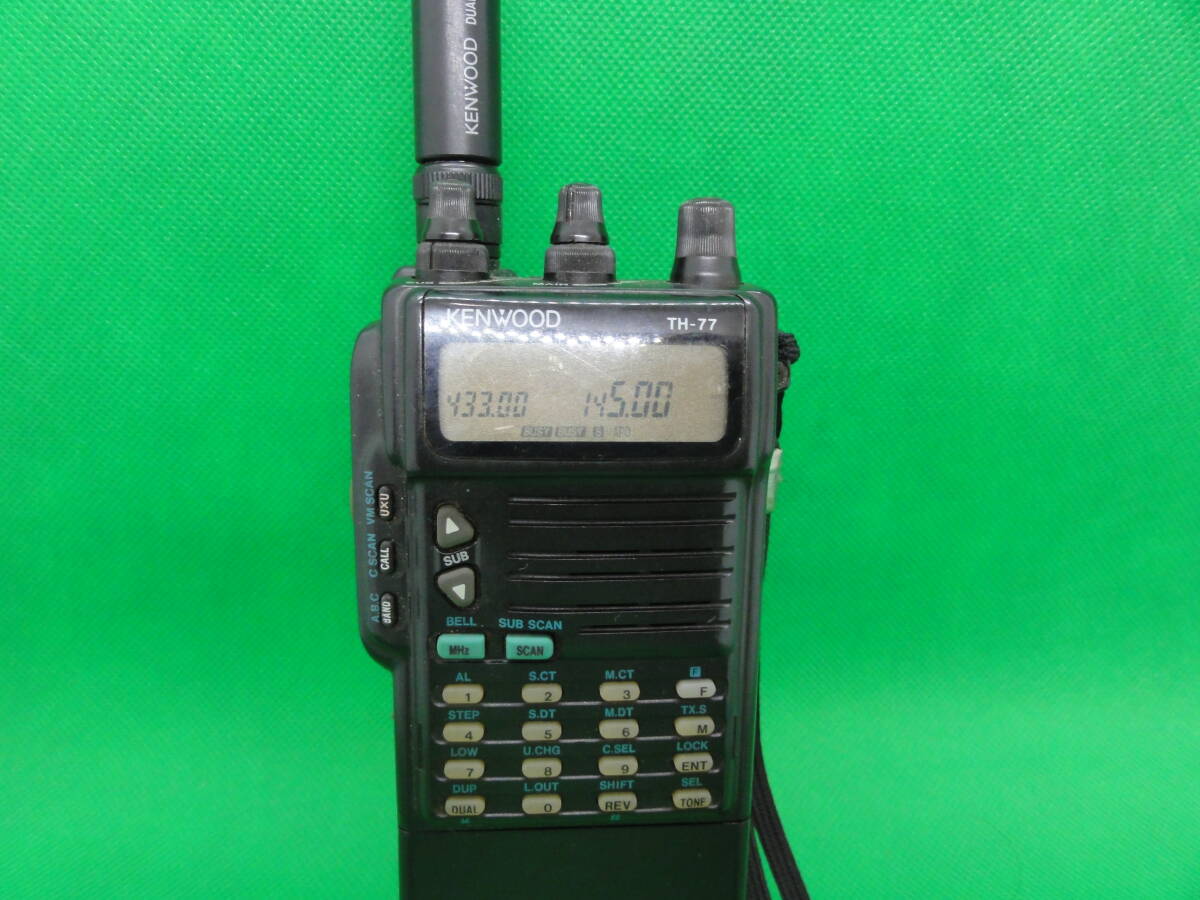 中古ケンウッド アマチュア無線機 TH77 144/430Mhz帯デュアル 中古ケンウッド アマチュア無線機 TH77 144/430Mhz帯デュアル
