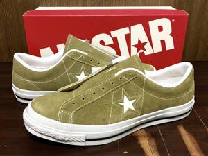 19年製 CONVERSE ONESTAR J SUEDE コンバース ワンスター スウェード MADE IN JAPAN 日本製 国産 OLIVE オリーブ カーキ 緑 US9.5