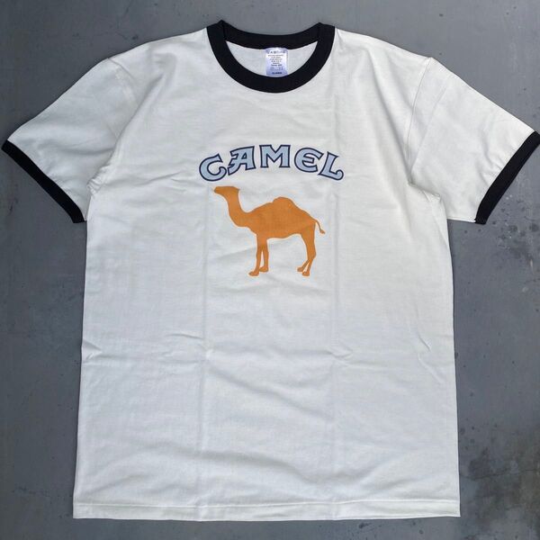 キャメル リンガーTシャツ Tシャツ 半袖Tシャツ カットソー トップス