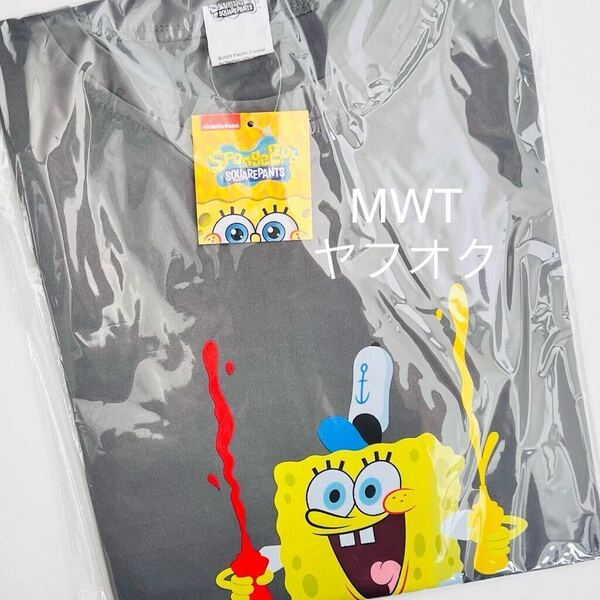 1545924 コラボTシャツ ケチャップマスタード スポンジボブ サンキューマート レディース メンズ ファッション フェス 半袖 MWT