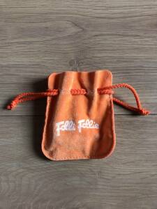  secondhand goods *Folli Follie Folli Follie * jewelry sack with logo orange color 