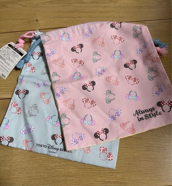 ディズニーリゾート☆きんちゃく2枚セット 新品