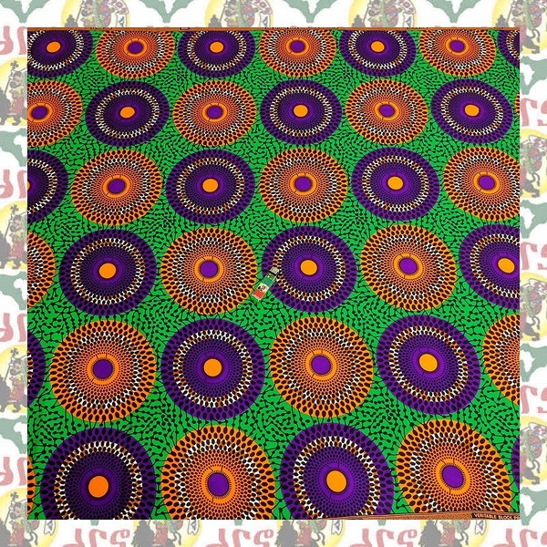 【SALE/180cm x 110cm/2ヤード】アフリカンプリント生地 barg-p80 アフリカ布 アフリカ生地 ゴールドプリント アンカラ キテンゲ パーニュ