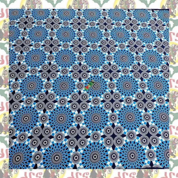 【SALE/180cm x 110cm/2ヤード】アフリカンプリント生地 barg-p82 アフリカ布 アフリカ生地 ゴールドプリント アンカラ キテンゲ パーニュ