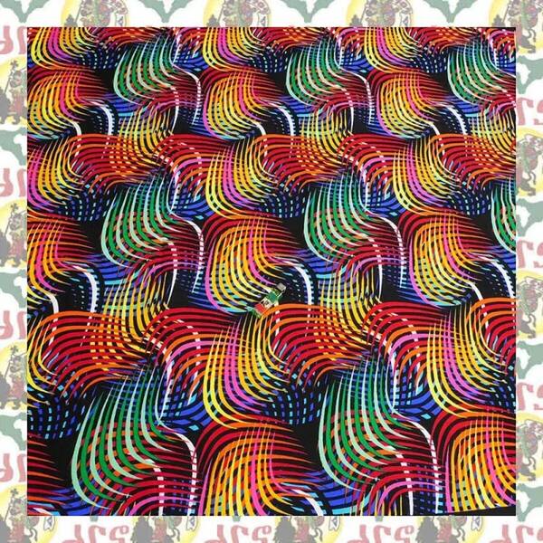 【SALE/270cm x 110cm/3ヤード】アフリカンプリント生地 barg-p42 アフリカ布 アフリカ生地 ゴールドプリント アンカラ キテンゲ パーニュ