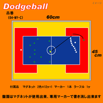 ドッジボール　作戦ボード　Mサイズカラー　Tom's　sports 　作戦盤ドッジボール_画像1