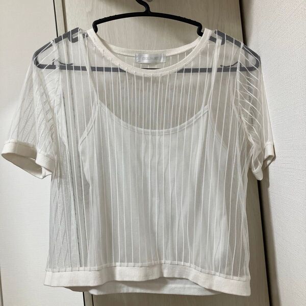 【最終値下】Cecile Mcbee シアー カットソー 半袖