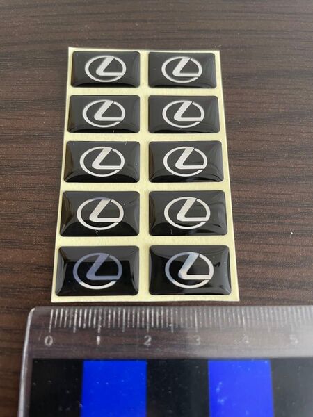 レクサス ミニステッカー エポキシ樹脂コーティング 8枚セット