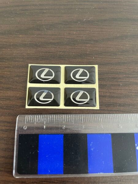 レクサス ミニステッカー エポキシ樹脂コーティング 4枚セット