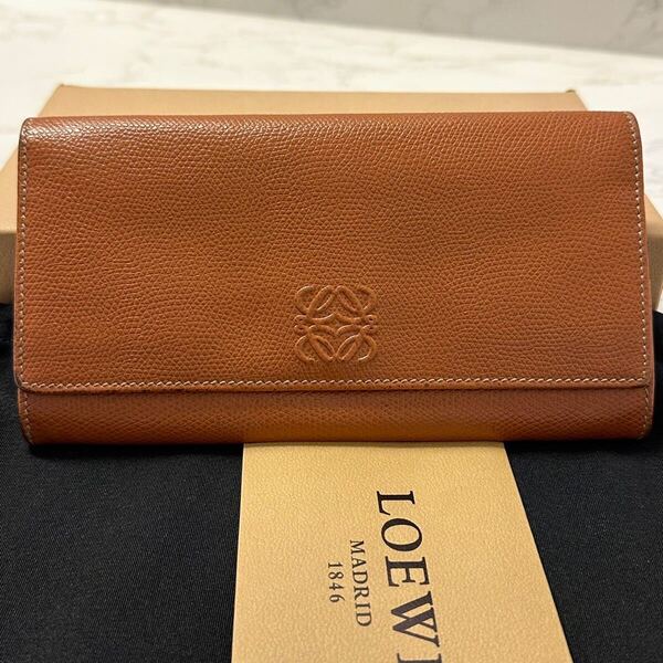 ロエベ LOEWE 財布 二つ折り 長財布 アナグラム メンズ