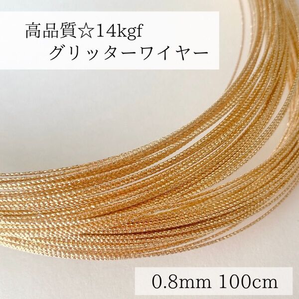 特別価格 14kgf スパークルグリッターワイヤー ハード 0.8mm 1m