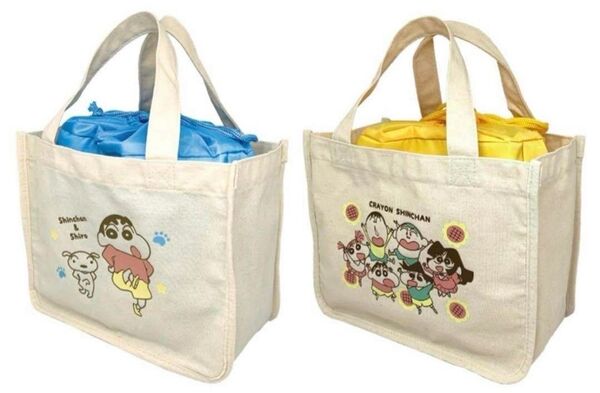 クレヨンしんちゃん 保冷トートバッグセット 巾着 ランチトート 保冷バッグ アミューズメント景品 プライズ品