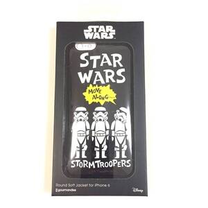 新品 ◆グルマンディーズ スターウォーズ iPhone6 ラウンドソフトジャケット ストームトルーパー◆ iPhoneケース STARWARS