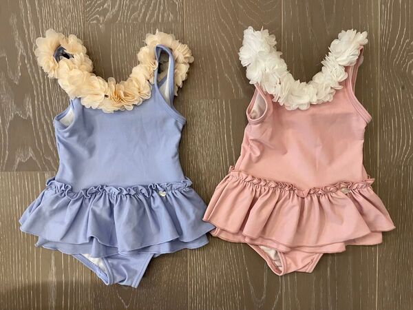スイムウェア ワンピース水着 双子
