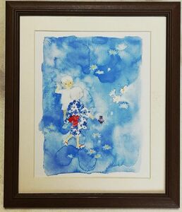 Art hand Auction ◆Iwasaki Chihiro illustration painting Summer Evening offset reproduction with wooden frame, immediate purchase◆, Artwork, Painting, Portraits