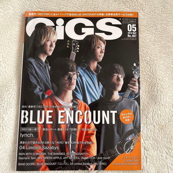 GiGS (2018年5月号) 月刊誌/シンコーミュージック/Mrs.GREEN APPLE