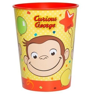 おさるのジョージ プラスチックカップ 13275 キュリアスジョージ Curious George コップ カップ プラスチック プラカップ キャラクター