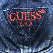 【送料無料】90s ブートレグ GUESS デニム CAP vintage 古着 帽子_画像1