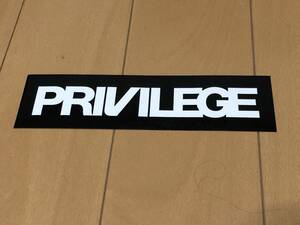 PRIVILEGE　ステッカー　新品未使用　