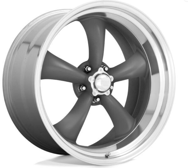 新品!American Racing VN215 CLASSIC TORQ THRUST II 18x8+0 5H PCD127 MAG GRAY W/ MACHINED LIP 深リム USDM