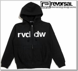 リバーサル reversal rvddw SWEAT ZIP PARKA rvbs009 BLACK-S スウェット パーカー ジップアップ