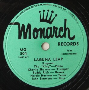 ◆ NAT KING COLE ◆ Laguna Leap / Black Market Stuff ◆ Monarch MO-504 (78rpm SP) ◆