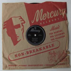 ◆ HERB JEFFRIES ◆ All Of Me / I Don ' t Want To Cry Anymore ◆ Mercury 1238 (78rpm SP) ◆