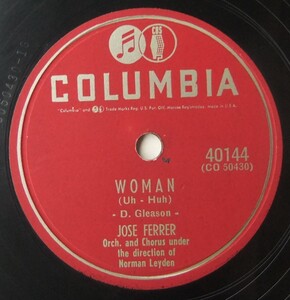 ◆ ROSEMARY CLOONEY ◆ Woman / Man ◆ Columbia 40140 (78rpm SP) ◆