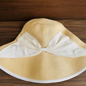 Athena New York アシーナニューヨーク リボン 麦わらハット 新品未使用