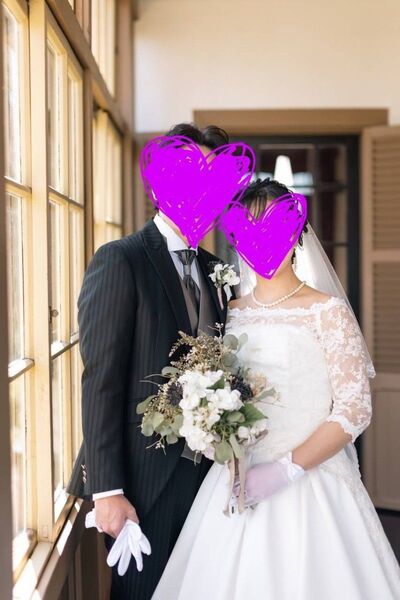 ウエディングドレス セット一式 9号 M 袖あり 前撮り 結婚式 ドレス 花嫁 レース