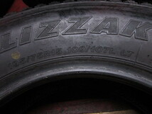 B040　スタッドレス 4本セット ブリジストン　ブリザック　BLIZZAK　W979　195/75R15　109/107LLT　2017年製造_画像10