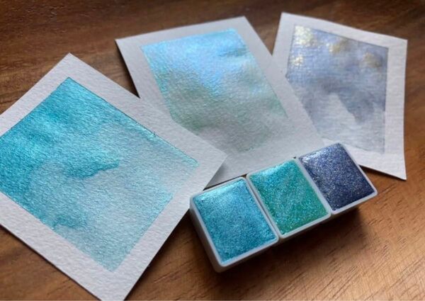 水彩絵の具 ハーフパン2ml 3色セット D3P78