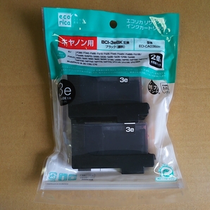 ◎エコリカCANONBCI-3eBkリサイクルインク 黒2個パック ECI-CA03B2P