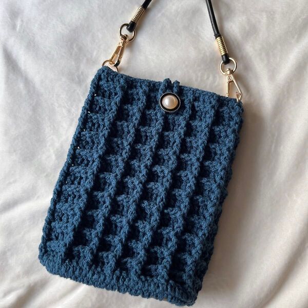 ハンドメイド ミニショルダー スマホポシェット