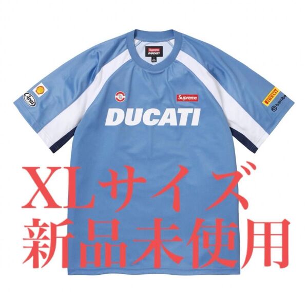 Supreme Ducati Soccer Jersey BLUE XLサイズ シュプリーム
