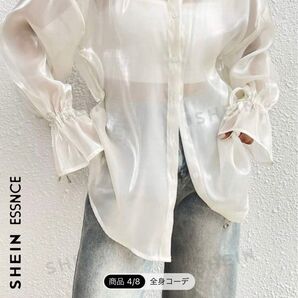 SHEIN シアーシャツ トップス