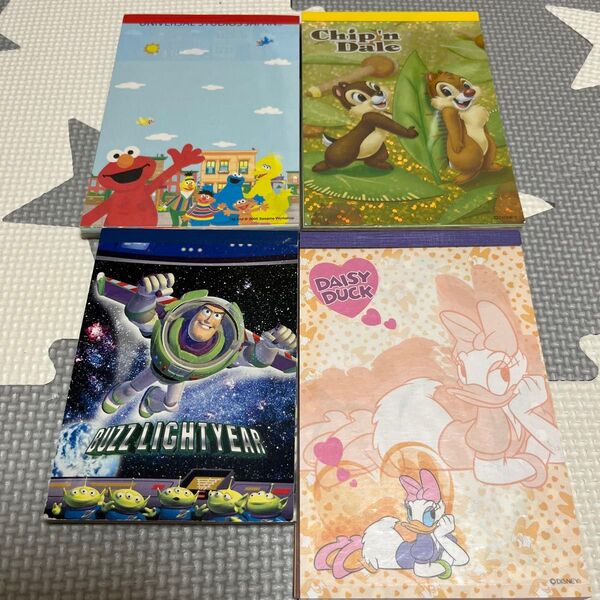 ②バズ セサミストリート チップとデール デイジーメモセット ディズニー まとめ売り