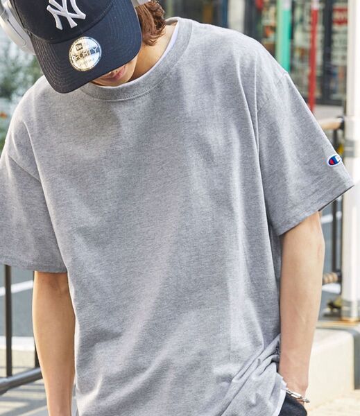 新品★ Champion チャンピオン Tシャツ グレー Lsize