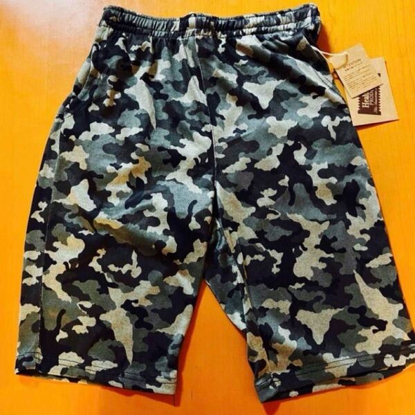 新品★ヘルスニット ショートパンツ ハーフパンツ カモフラージュ Msize
