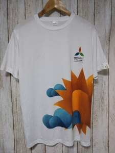 美品！レア！EXPO2017 アスタナ国際博覧会 カザフスタン 万博 Tシャツ 半袖 Sサイズ 記念Tシャツ