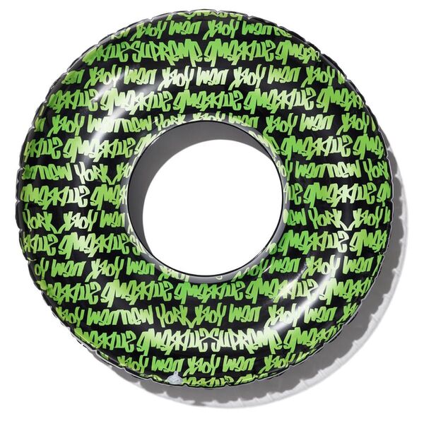 Supreme Fat Tip Pool Float 117cm Lime/Black シュプリーム ビッグサイズ浮き輪 ライム黒