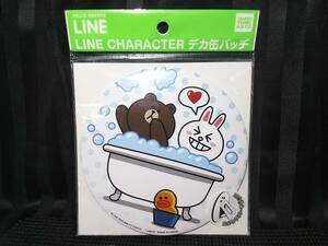 LINE キャラクター デカ 缶バッヂ t47