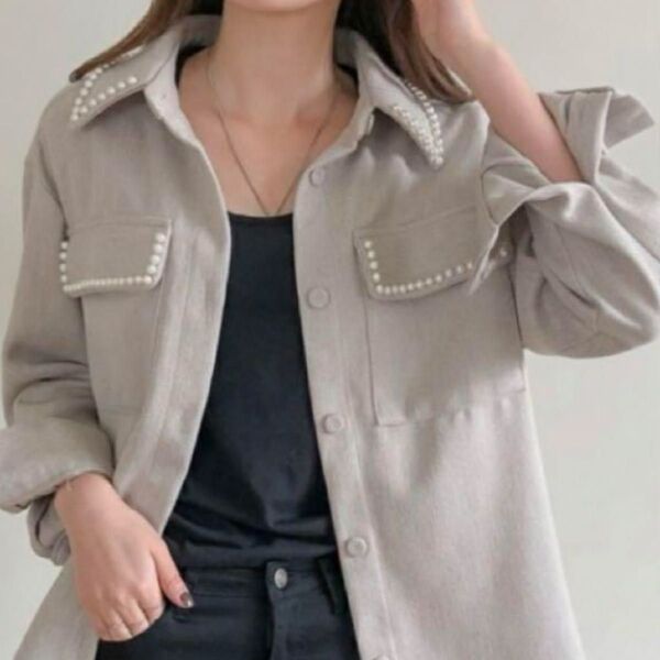 完売品 HIAND ハイアンド パールシャツ