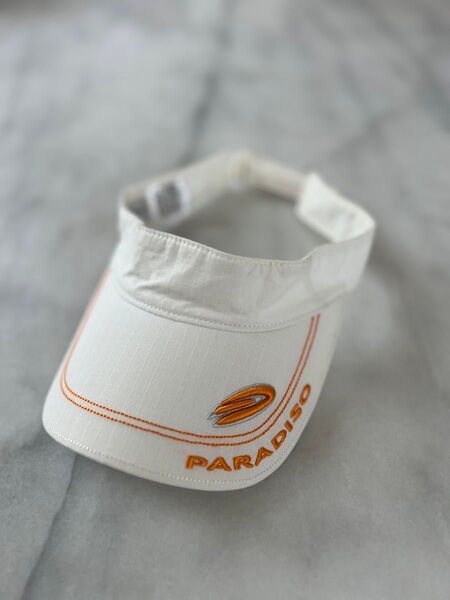 ゴルフサンバイザー レディース バイザー PARADISO パラディーゾ 白